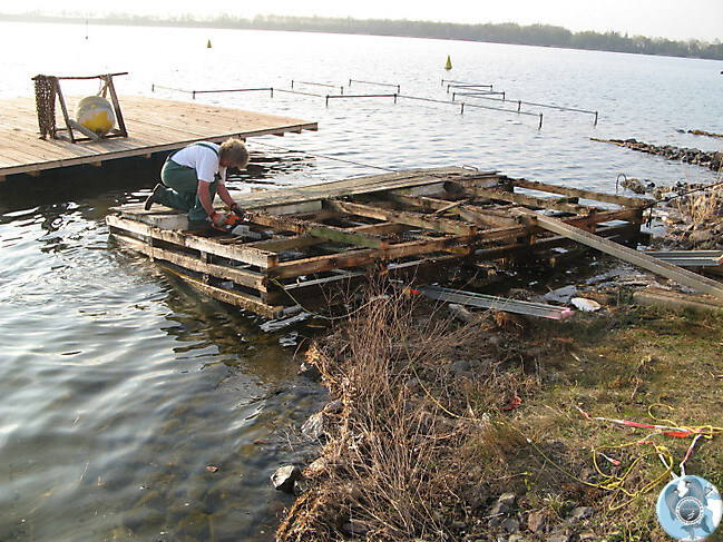 Abbau alter Schwimmponton_15
